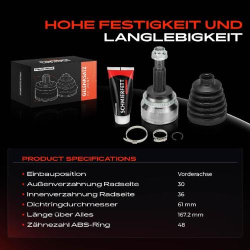1x Antriebswelle Gelenksatz Vorderachse für Lexus RX Toyota Avensis Stufenheck Bild 1x Antriebswelle Gelenksatz Vorderachse für Lexus RX Toyota Avensis Stufenheck