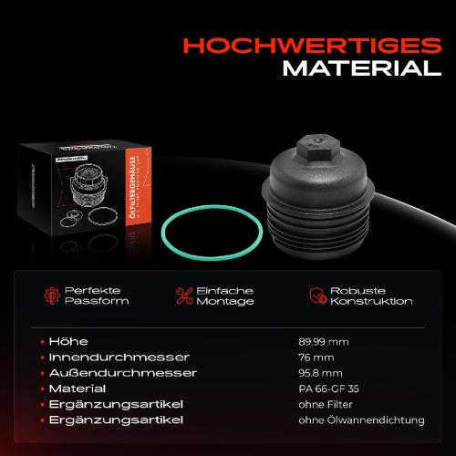1x Ölfiltergehäuse Deckel für VW Touareg Audi A4 A5 A6 A7 A8 Q5 Q7 Bild 1x Ölfiltergehäuse Deckel für VW Touareg Audi A4 A5 A6 A7 A8 Q5 Q7