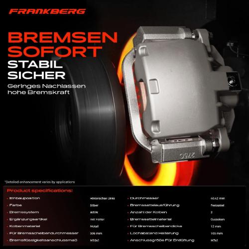 1x Bremssattel Hinterachse Links für Lexus GS S16 IS I E1 IS Sportcross SC Cabriolet UZZ40 Bild 1x Bremssattel Hinterachse Links für Lexus GS S16 IS I E1 IS Sportcross SC Cabriolet UZZ40