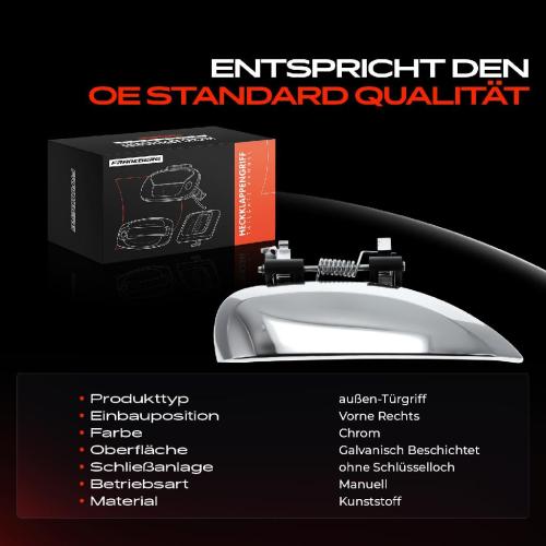 1x Türgriff Rechts außen für Dacia Duster Kasten Sandero Renault Thalia II 1.2L 1.5L 1.6L 1.4L Bj ab 2008 Bild 1x Türgriff Rechts außen für Dacia Duster Kasten Sandero Renault Thalia II 1.2L 1.5L 1.6L 1.4L Bj ab 2008