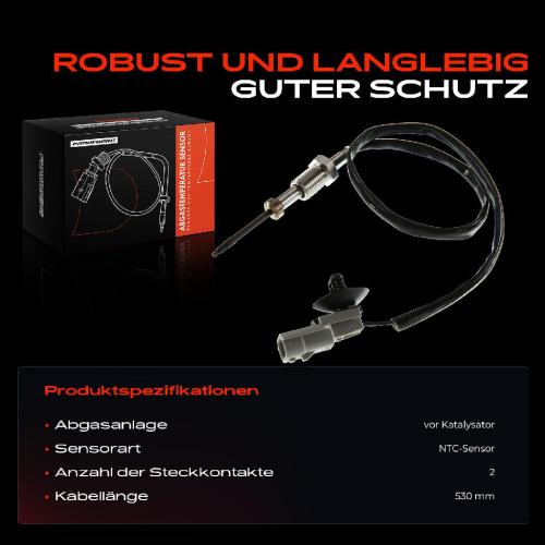1x Abgastemperatursensor für Opel Renault Movano B Master III 2.3L Bild 1x Abgastemperatursensor für Opel Renault Movano B Master III 2.3L