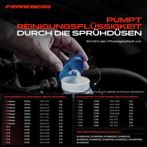 1x Waschwasserbehälter Scheibenreinigung für Mercedes-Benz W204 W212 C207 C209 C218 Bild 1x Waschwasserbehälter Scheibenreinigung für Mercedes-Benz W204 W212 C207 C209 C218