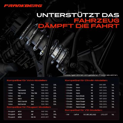Frankberg 2x Fahrwerksfeder Vorderachse für VW Golf Volvo 740 940 Citroën DS4 Peugeot 405 1985-2017 Bild Frankberg 2x Fahrwerksfeder Vorderachse für VW Golf Volvo 740 940 Citroën DS4 Peugeot 405 1985-2017