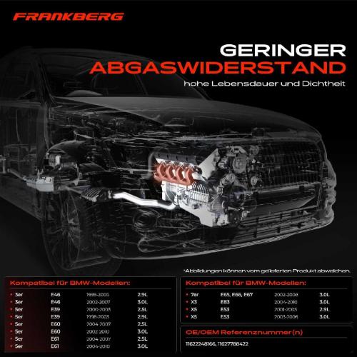 1x Abgaskrümmer Auspuff Krümmer für BMW E46 330d E39 E60 E61 E65 X3 X5 E53 Bild 1x Abgaskrümmer Auspuff Krümmer für BMW E46 330d E39 E60 E61 E65 X3 X5 E53