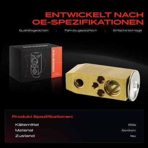 1x Expansionsventil Klimaanlage für Chevrolet Aveo/Kalos T200 T250 T255 1.2L 1.4L Bild 1x Expansionsventil Klimaanlage für Chevrolet Aveo/Kalos T200 T250 T255 1.2L 1.4L