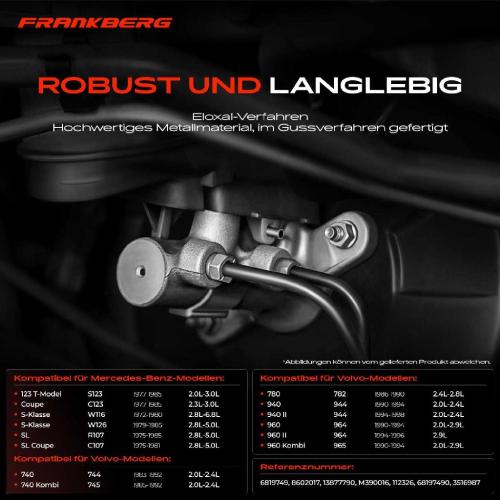 1x Hauptbremszylinder Bremszylinder für Mercedes-Benz 123 W116 W126 R107 Volvo 740 Bild 1x Hauptbremszylinder Bremszylinder für Mercedes-Benz 123 W116 W126 R107 Volvo 740