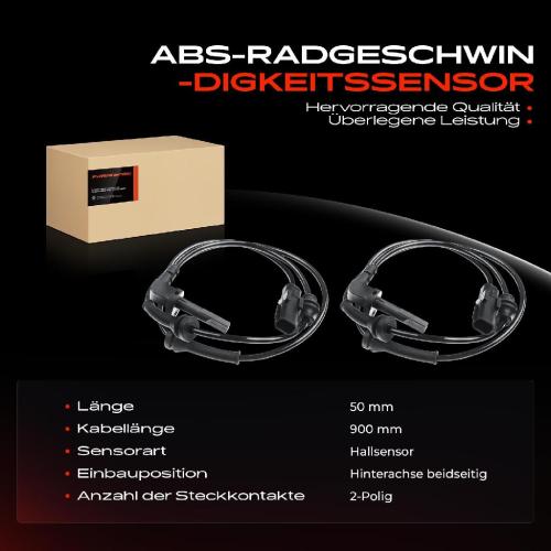 2x ABS Sensor Hinten für Nissan NV400 Kasten Opel Movano B Renault Master III 2.3L Bj ab 2010 Bild 2x ABS Sensor Hinten für Nissan NV400 Kasten Opel Movano B Renault Master III 2.3L Bj ab 2010