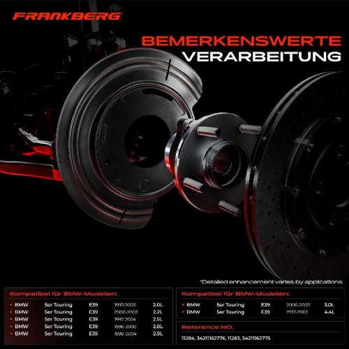 2x Ankerblech Bremsscheibe Hinterachse Beidseitig für BMW 5er Touring E39 2.0L 2.2L 2.5L 1997-2004 Bild 2x Ankerblech Bremsscheibe Hinterachse Beidseitig für BMW 5er Touring E39 2.0L 2.2L 2.5L 1997-2004
