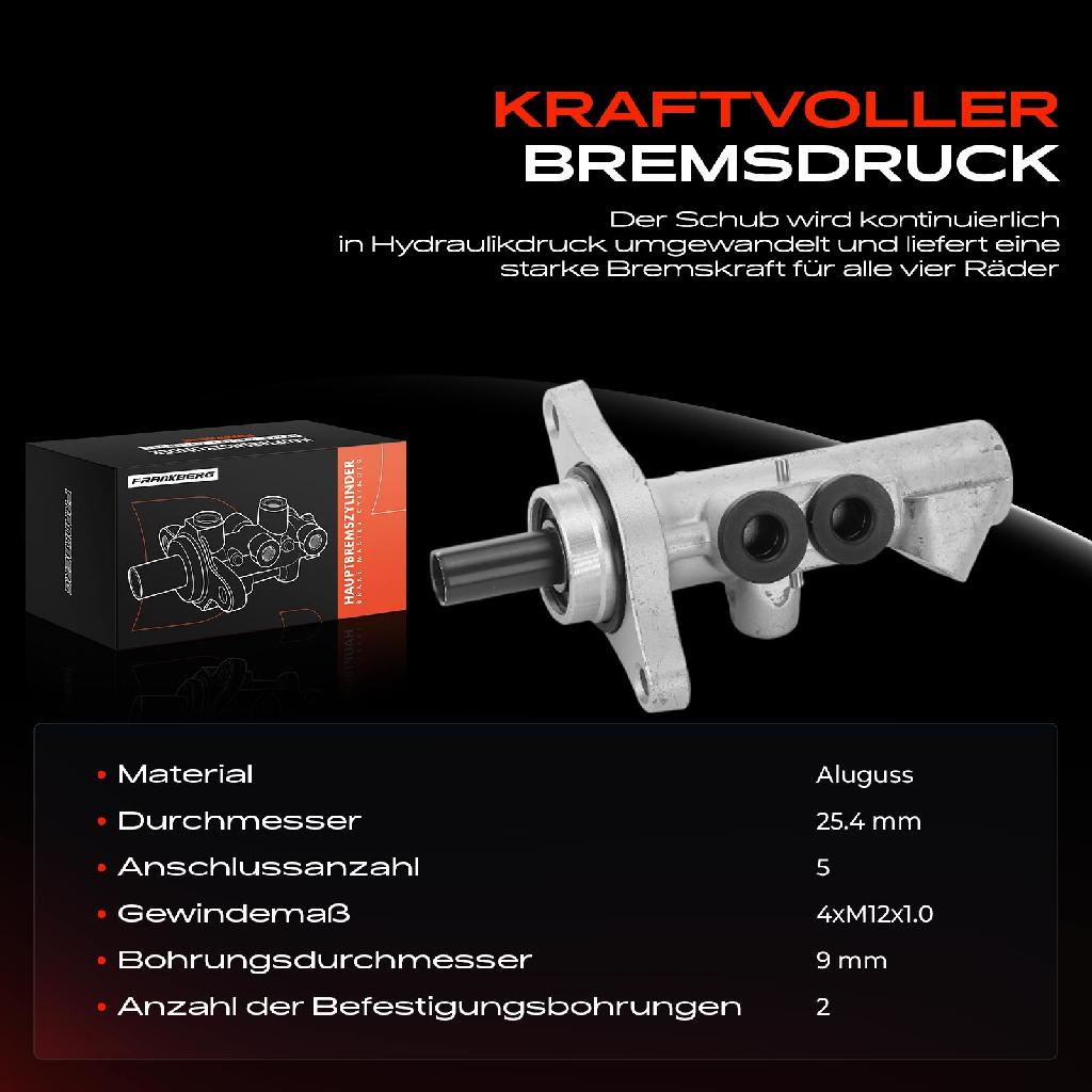 1x Hauptbremszylinder Bremszylinder für VW Sharan 7M Ford Galaxy WGR Seat Alhambra