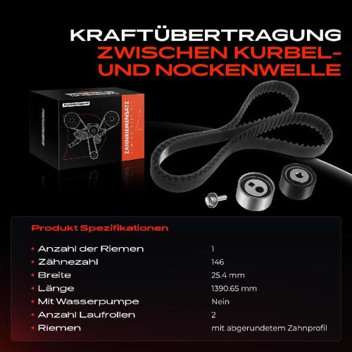1x Zahnriemensatz Zahnriemen für Citroën C5 I II C8 Peugeot 406 607 807 Lancia Fiat 2.2L Bild 1x Zahnriemensatz Zahnriemen für Citroën C5 I II C8 Peugeot 406 607 807 Lancia Fiat 2.2L