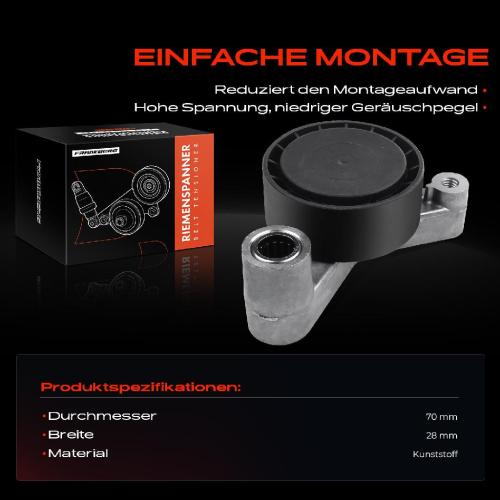 1x Spannrolle Riemenspanner für BMW E38 750i E31 850i 1994-1999 Bild 1x Spannrolle Riemenspanner für BMW E38 750i E31 850i 1994-1999