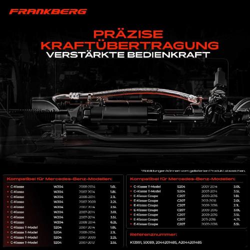 1x Seilzug Feststellbremse Vorderachse beidseitig für Mercedes-Benz C-Class W204 E-Class A207 Bild 1x Seilzug Feststellbremse Vorderachse beidseitig für Mercedes-Benz C-Class W204 E-Class A207