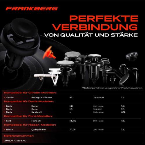 20x Befestigungsclips Tür für Citroën Berlingo Opel Ford Nissan Peugeot Bild 20x Befestigungsclips Tür für Citroën Berlingo Opel Ford Nissan Peugeot