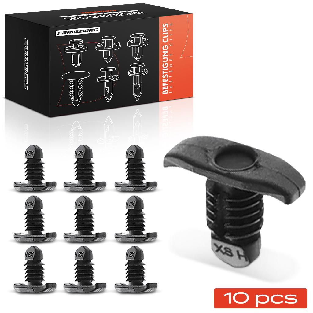 Frankberg 10x Befestigungsclips Motorhaube für VW Polo Sharan Lupo 6E1 6X1 Seat Alhambra