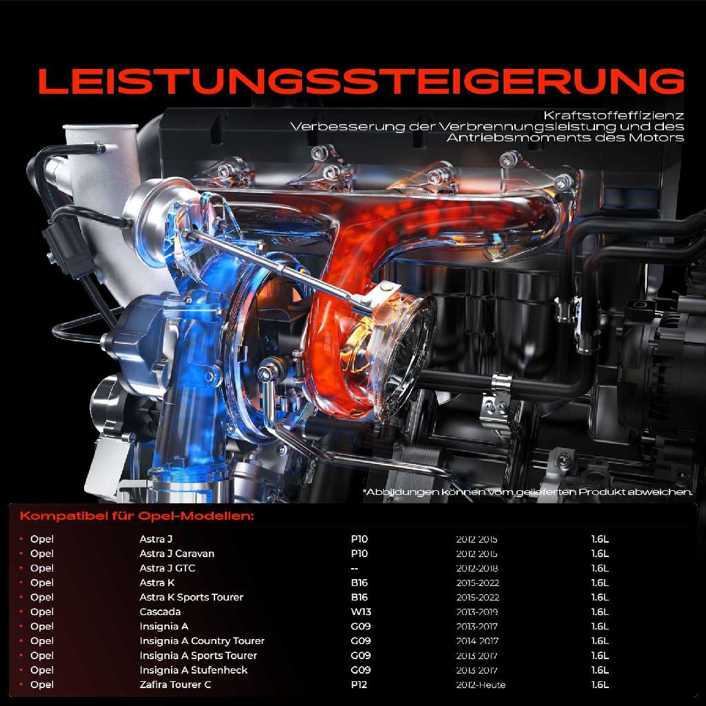 1x Turbolader Abgaskrümmer Einheit für Opel Astra J Caravan GTC K Sports Tourer Cascada Insignia A Country