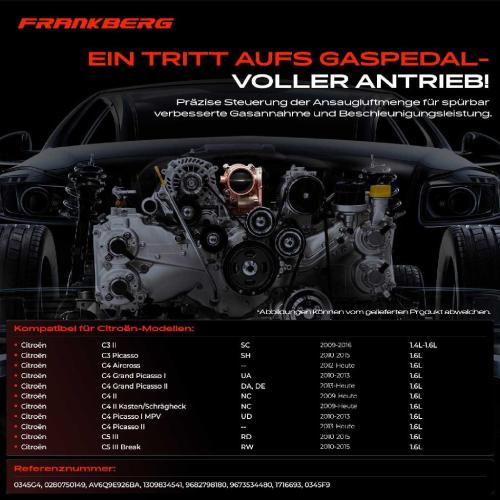 1x Drosselklappe Drosselklappenstutzen für Ford Focus B-Max Citroën C3 Peugeot 207 Bild 1x Drosselklappe Drosselklappenstutzen für Ford Focus B-Max Citroën C3 Peugeot 207