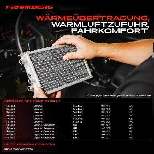 1x Wärmetauscher Innenraumheizung für Renault Laguna I 556 B56 Grandtour K56 1.8L Bild 1x Wärmetauscher Innenraumheizung für Renault Laguna I 556 B56 Grandtour K56 1.8L