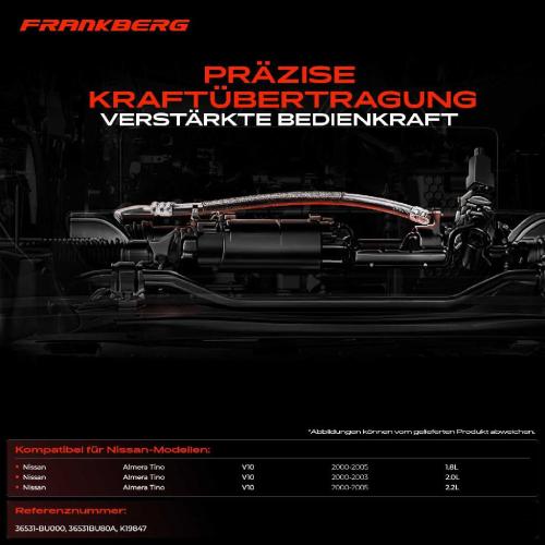 1x Seilzug Feststellbremse Hinterachse links für Nissan Almera Tino V10 2000-2006 1.8L Bild 1x Seilzug Feststellbremse Hinterachse links für Nissan Almera Tino V10 2000-2006 1.8L