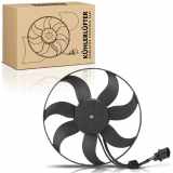 Frankberg 1x Motorkühller Einfachlüfter ohne Kühlerlüfterrahmen VW Golf 5 6 Passat B6 Audi A1 A3 Seat Skoda