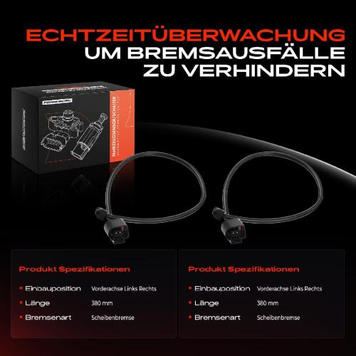 2x Warnkontakt Bremsbelagverschleiß Vorderachse für Porsche Cayenne 9YA 3.0L 2017-2022 Bild 2x Warnkontakt Bremsbelagverschleiß Vorderachse für Porsche Cayenne 9YA 3.0L 2017-2022