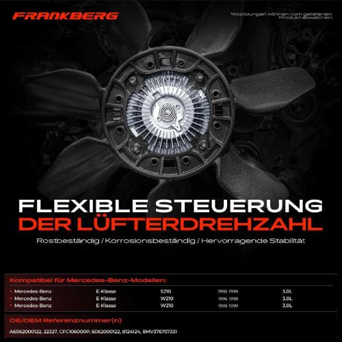 1x Lüfterkupplung Kühlerlüfte für Mercedes-Benz E-Klasse T-Model S210 W210 Bild 1x Lüfterkupplung Kühlerlüfte für Mercedes-Benz E-Klasse T-Model S210 W210