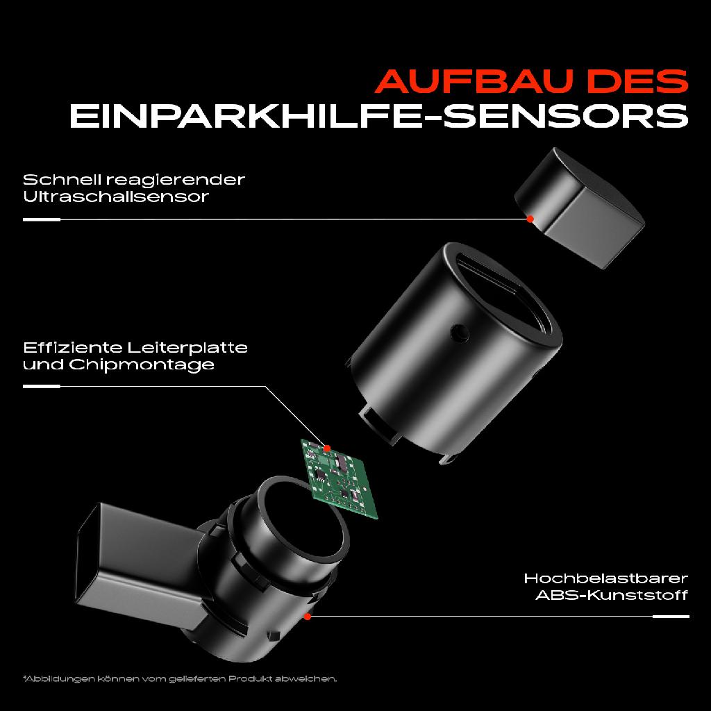 2x Parksensor PDC Sensor Vorne und Hinten für Renault Clio Megane Scénic Twingo Fiat