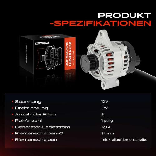 Frankberg 1x Lichtmaschine Generator für Alfa Romeo Giulietta Fiat 500L 500X Doblo Jeep Bild Frankberg 1x Lichtmaschine Generator für Alfa Romeo Giulietta Fiat 500L 500X Doblo Jeep