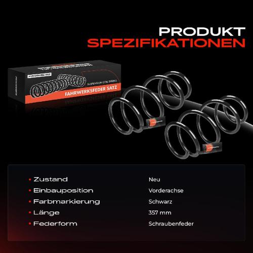 Frankberg 2x Fahrwerksfeder Vorderachse für Renault Laguna III BT0/1 KT0/1 2007-2015 Bild Frankberg 2x Fahrwerksfeder Vorderachse für Renault Laguna III BT0/1 KT0/1 2007-2015