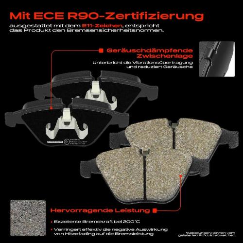 4x Bremsbeläge Vorderachse für BMW 3er Cabriolet Coupe E90 F30 F80 E93 E92 E91 E84 2004-2018 Bild 4x Bremsbeläge Vorderachse für BMW 3er Cabriolet Coupe E90 F30 F80 E93 E92 E91 E84 2004-2018