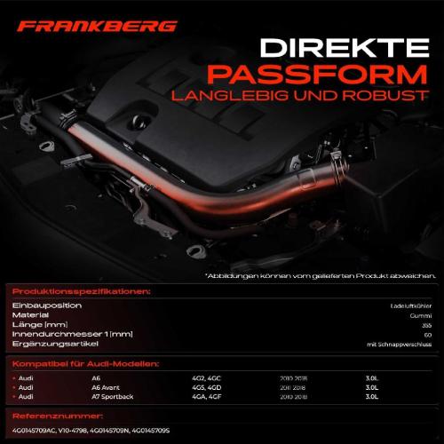 1x Kühlerschlauch Turboschlauch für Audi A6 4G2 4GC A6 Avant 4G5 4GD A7 Sportback 4GA 4GF 3.0L 2010-2018 Bild 1x Kühlerschlauch Turboschlauch für Audi A6 4G2 4GC A6 Avant 4G5 4GD A7 Sportback 4GA 4GF 3.0L 2010-2018