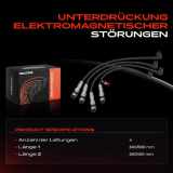 4x Zündleitungssatz Zündkabel für VW Golf Polo Beetle Skoda Rapid Seat Ibiza