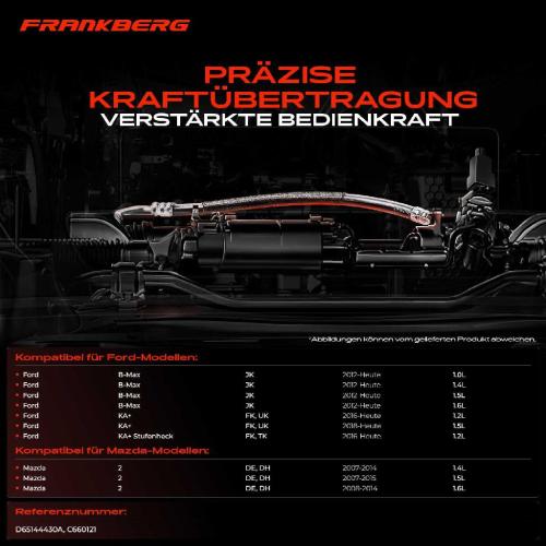 1x Seilzug Feststellbremse Hinterachse beidseitig für Ford Fiesta 6 B-Max JK Mazda 2 Bild 1x Seilzug Feststellbremse Hinterachse beidseitig für Ford Fiesta 6 B-Max JK Mazda 2