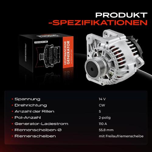 1x Lichtmaschine Generator für Dacia Logan Duster Renault Clio Megane Nissan Bild 1x Lichtmaschine Generator für Dacia Logan Duster Renault Clio Megane Nissan