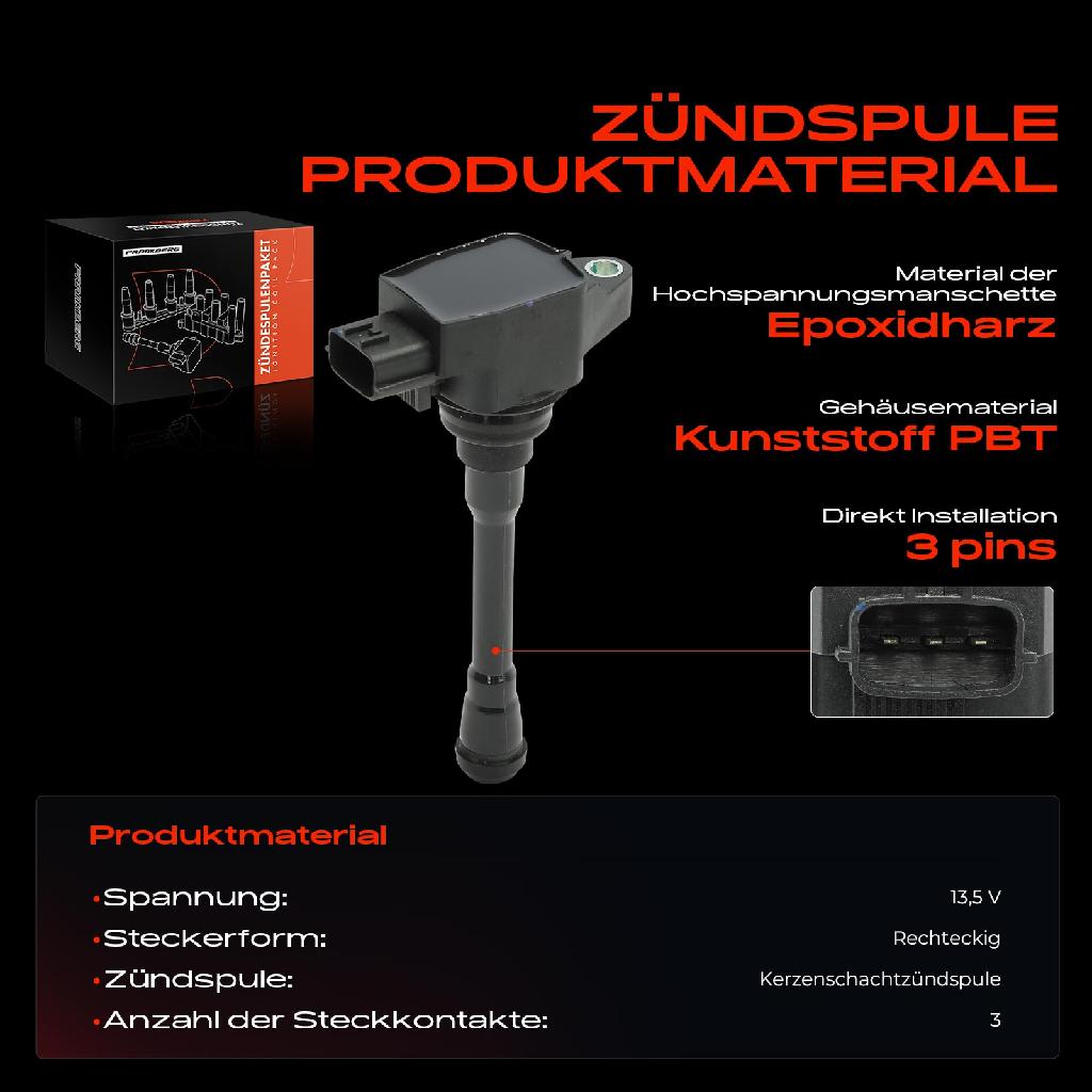 1x Zündmodul Zündspule für Dacia Logan II Logan MCV II Sandero II Nissan Micra V K14 1.0L Bj ab 2016