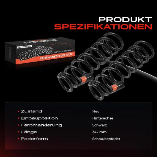 2x Fahrwerksfeder Hinterachse für Suzuki Grand Vitara I FT HT 1.6L 2.0L 2.5L 1998-2005 Bild 2x Fahrwerksfeder Hinterachse für Suzuki Grand Vitara I FT HT 1.6L 2.0L 2.5L 1998-2005