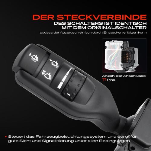 1x Kombischalter Lenkstockschalter für Ford Transit Bus FB FC FD FS FZ 2.4L 2006-2014 Bild 1x Kombischalter Lenkstockschalter für Ford Transit Bus FB FC FD FS FZ 2.4L 2006-2014