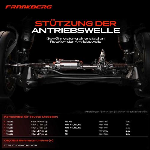 1x Lagerung Gelenkwelle Kardanwellenlager für Toyota Hilux IV V VI Pick-up N1 N5 N6 Bild 1x Lagerung Gelenkwelle Kardanwellenlager für Toyota Hilux IV V VI Pick-up N1 N5 N6