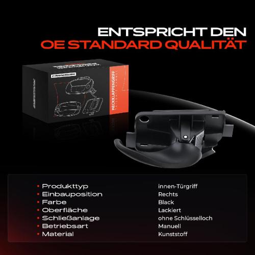 1x Türgriff Rechts innen für Fiat Punto 188 Punto Kasten/Schrägheck 1.2L 1.4L 1.8L 1.9L 1999-2012 Bild 1x Türgriff Rechts innen für Fiat Punto 188 Punto Kasten/Schrägheck 1.2L 1.4L 1.8L 1.9L 1999-2012