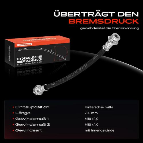 1x Bremsschlauch Bremsschläuche Hinterachse mitte für Suzuki Grand Vitara I FT HT GT Bild 1x Bremsschlauch Bremsschläuche Hinterachse mitte für Suzuki Grand Vitara I FT HT GT