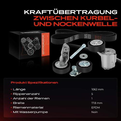 1x Keilrippenriemensatz für VW Golf VI Jetta III IV New Beetle 2.5L Bild 1x Keilrippenriemensatz für VW Golf VI Jetta III IV New Beetle 2.5L