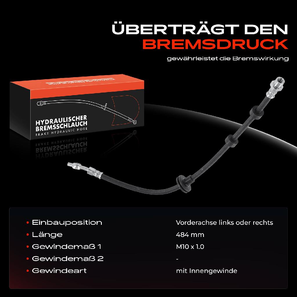 1x Bremsschlauch Bremsschläuche Vorderachse Links oder Rechts für Land Rover Range Rover III L322 LM Freelander LN L314