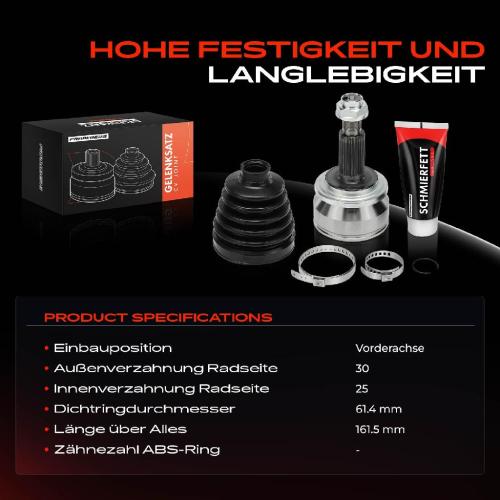 1x Antriebswelle Gelenksatz Vorderachse für Toyota Verso Van R2 2.0L 2009-2015 Bild 1x Antriebswelle Gelenksatz Vorderachse für Toyota Verso Van R2 2.0L 2009-2015