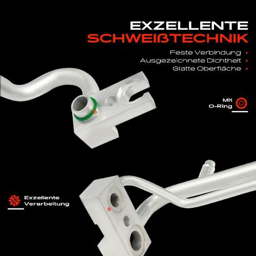 1x Hochdruckleitung Niederdruckleitung Klimaanlage für Opel Corsa D S07 1.3L 2006-2014 Bild 1x Hochdruckleitung Niederdruckleitung Klimaanlage für Opel Corsa D S07 1.3L 2006-2014