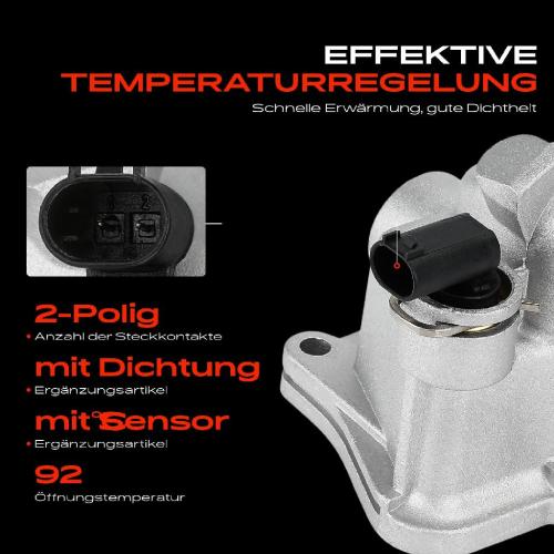Frankberg 1x Thermostat Kühlmittel für Mercedes-Benz C-Klasse W203 CLK C209 E-Klasse S-Klasse Bild Frankberg 1x Thermostat Kühlmittel für Mercedes-Benz C-Klasse W203 CLK C209 E-Klasse S-Klasse