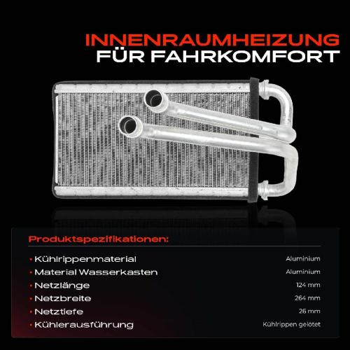 1x Wärmetauscher Innenraumheizung für Ford Focus IV HN HP 1.0L 1.5L 2018-2021 Bild 1x Wärmetauscher Innenraumheizung für Ford Focus IV HN HP 1.0L 1.5L 2018-2021