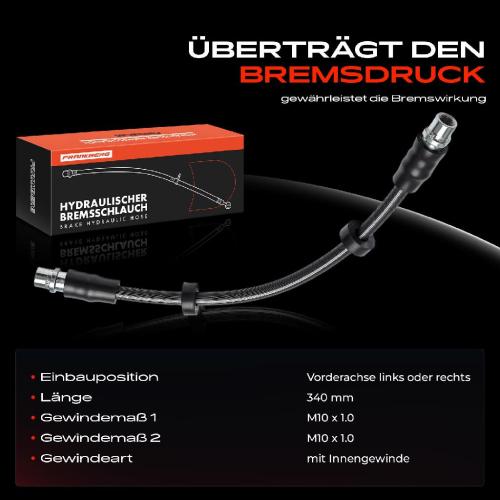 Frankberg 1x Bremsschlauch Bremsschläuche Vorderachse Links oder Rechts für VW Lupo Audi A6 Allroad Avant 4F Bild Frankberg 1x Bremsschlauch Bremsschläuche Vorderachse Links oder Rechts für VW Lupo Audi A6 Allroad Avant 4F
