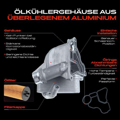 1x ÖlkühlerÖlfilter für BMW E81 E87 F20 F21 2er F34 E90-E93 E60 F10 Bild 1x ÖlkühlerÖlfilter für BMW E81 E87 F20 F21 2er F34 E90-E93 E60 F10