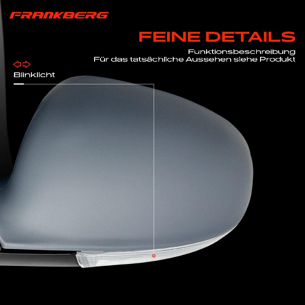 1x Außenspiegel Links für VW Golf V 1K1 1.4L 1.6L 1.8L 1.9L 2.0L 2.5L 3.2L 2003-2009