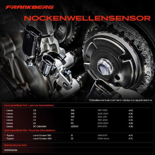 1x Nockenwellenposition Sensor für Lexus GS LS SC Toyota Land Cruiser 100 200 Bild 1x Nockenwellenposition Sensor für Lexus GS LS SC Toyota Land Cruiser 100 200