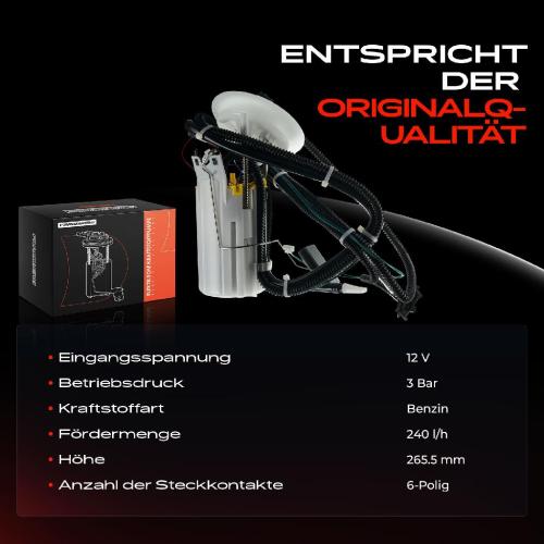 1x Kraftstoffpumpe für BMW 5er E60 5er Touring E61 2.0L 2.5L 3.0L 2002-2010 Bild 1x Kraftstoffpumpe für BMW 5er E60 5er Touring E61 2.0L 2.5L 3.0L 2002-2010